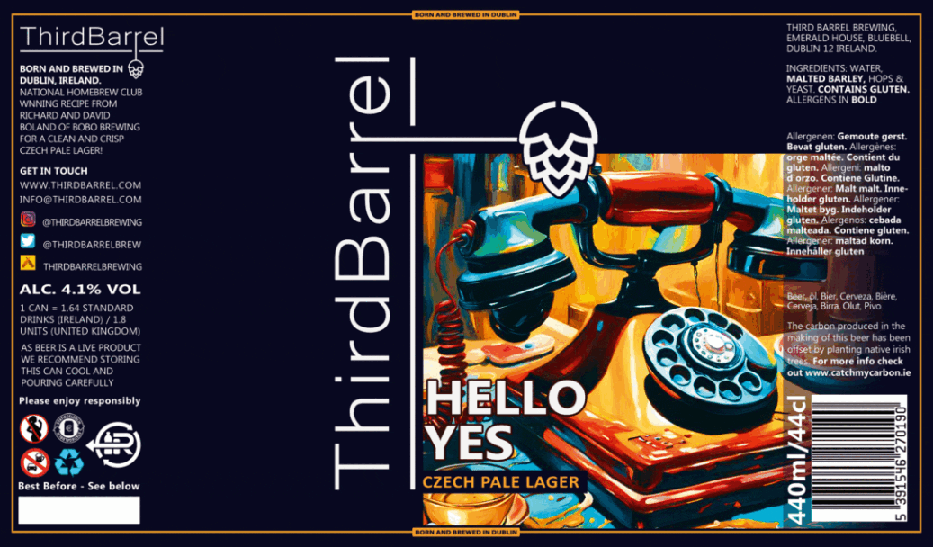 Hello Yes — Czech Pale Lager